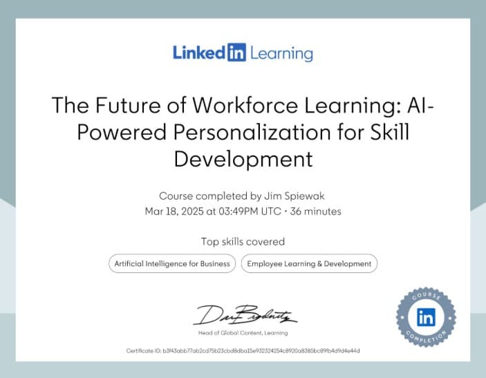 The Future of Workforce Learning: AI-Powered Personalization for Skill Development